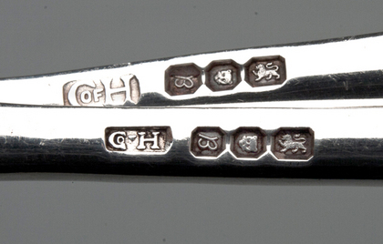 Guild of Handicraft Arts & Crafts Silver Teaspoons (Set of 12)